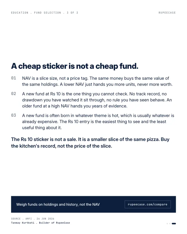 Card 3 of 3, lesson: The NAV myth