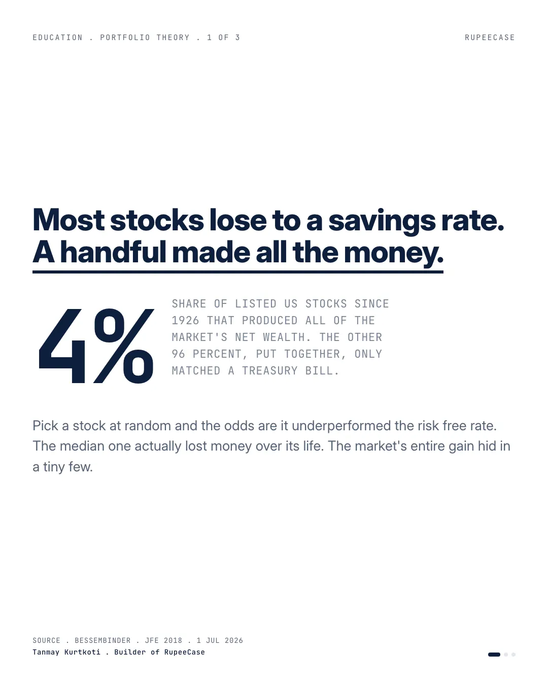 Single stock skew: own the haystack, the hook card